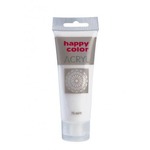 Farba akrylowa 75ml Happy Color biel tytanowa 0