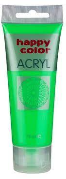Farba akrylowa 75ml Happy Color fluo zielony 501