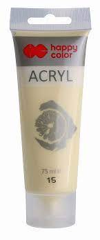 Farba akrylowa 75ml Happy Color j. żółty limon. 15