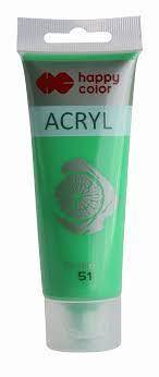 Farba akrylowa 75ml Happy Color jasnozielony 51