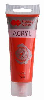 Farba akrylowa 75ml Happy Color jasnoczerwony 24