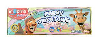 Farby plak. 12 kol. 20 ml. pastel INSPIRIA 