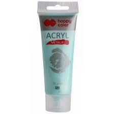 Farba akrylowa 75ml Happy Color miętowy perł. 051