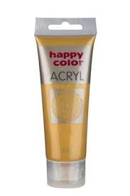 Farba akrylowa 75ml Happy Color miodowe złoto 113
