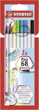 Flamastry STABILO Pen 68 brush etui a'6