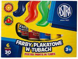 Farby plak. 6 kol. tuba ASTRA