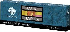 Farby tempery 12 kol 20ml ASTRA