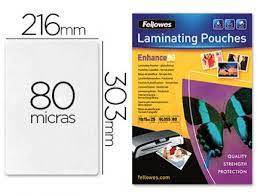 Folia do lam. A4 80mic Fellowes a'25
