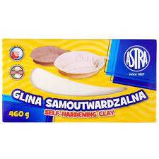 Glinka samoutwardzalna 0.46kg biała ASTRA