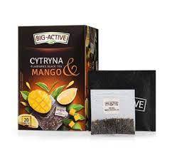 Herbata BIG ACTIVE czarna cytryna mango 20 tor.