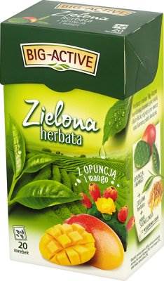 Herbata BIG ACTIVE zielona opuncja i mango a'20