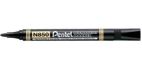 Marker perm. PENTEL N850 okrąg.czarny