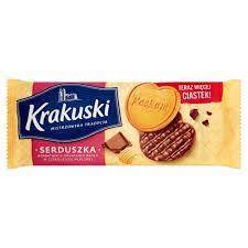 Ciastka BAHLSEN KRAKUSKI serduszka w czekol. 171g