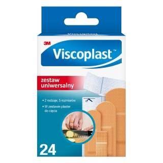 Plastry VISCOPLAST uniwersalne zestaw 24 sztuki