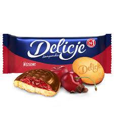 Ciastka DELICJE Szampańskie Wiśnia 147g