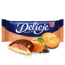 Ciastka DELICJE Szampańskie Morela 147g
