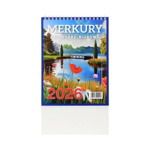 Kalendarz biur. MERKURY pion. 2026 (H5) TELEGRAPH