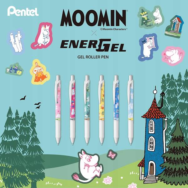 Pióro kulkowe PENTEL BL77 MUMINKI wkład nieb 0,7mm