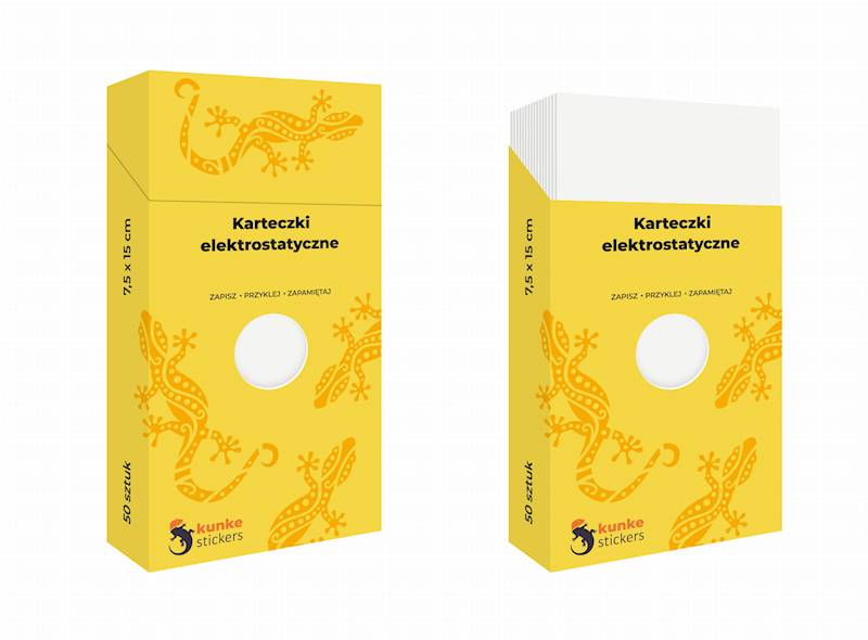 Karteczki elektrostatyczne 75x150 a'50 białe