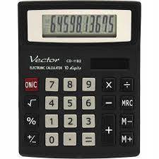Kalkulator VECTOR CD 1182 BLK