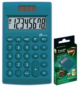 Kalkulator TOOR TR 252 8 poz. kiesz. mix kol.