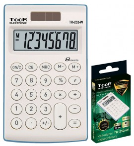 Kalkulator TOOR TR 252 8 poz. kiesz. mix kol.