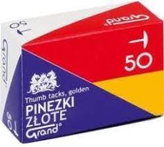 Pinezki a'50 szt. GRAND złote