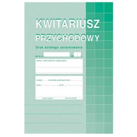 Druk kwitariusz przychodowy A5 samokop. 400-3/M