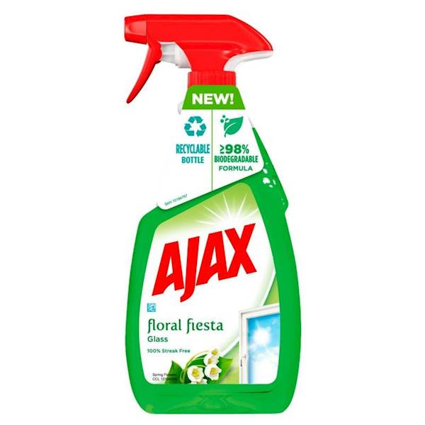 Płyn do szyb AJAX pomp. 500 ml floral fiesta zielo