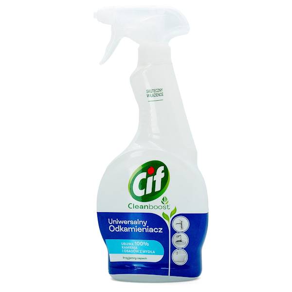 Płyn CIF spray łazienka na kamień 500 ml biały 