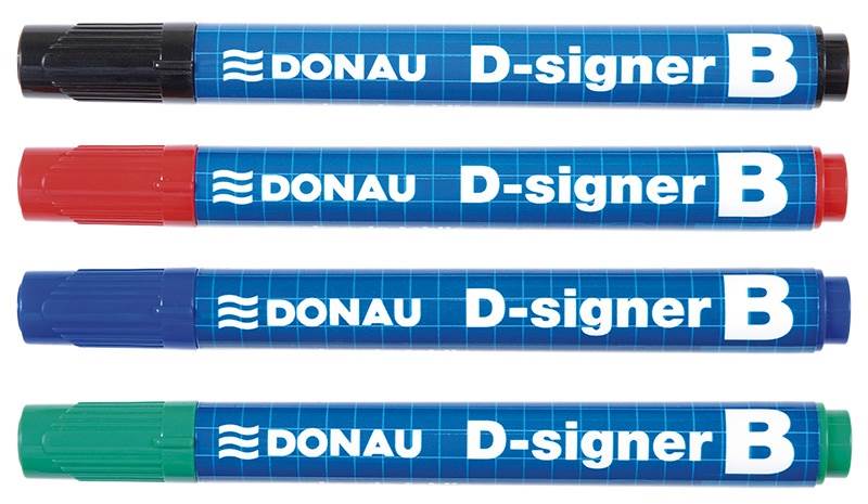 Marker sucho. DONAU D-SIG. okrąg. niebies. 2-4 mm 
