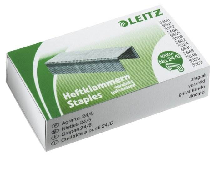 Zszywki 24/6 LEITZ a'1000 szt. 5570