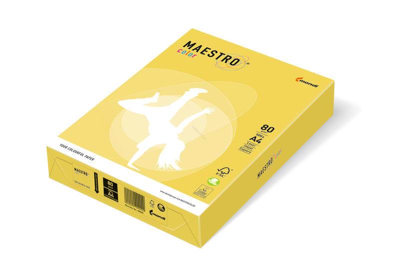 Papier ksero A4 COLORA. cytryna Canary CY39