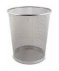Kosz na papier TY-196S GR-018S met. siat. sreb.19L