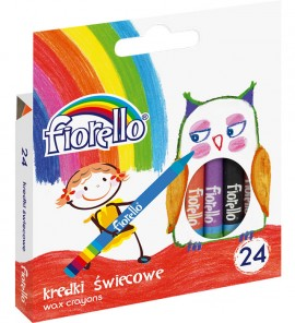 Kredki świec. 24 kol. FIORELLO / KW