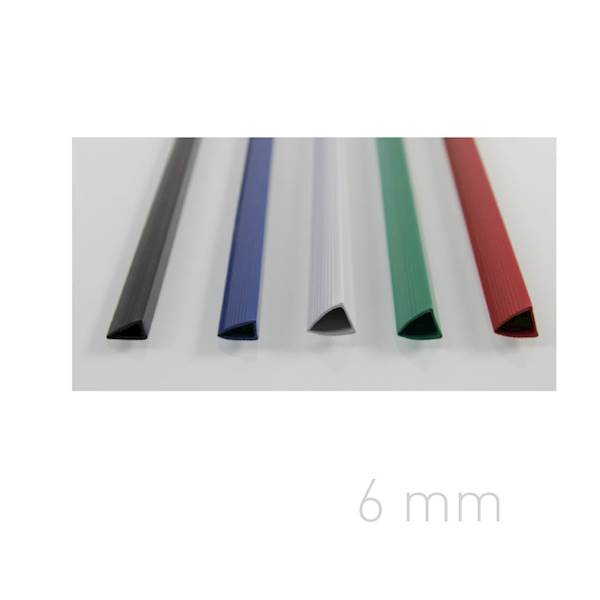 Grzbiet list. wsuw. 6 mm czarne a'1 szt. /O