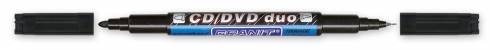 Marker CD/DVD DUO dwust. czarny GRANIT