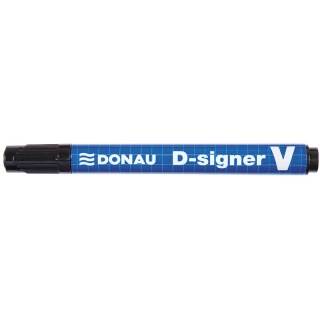 Marker perm. DONAU D-SIG. ścięty czarny 1-4 mm