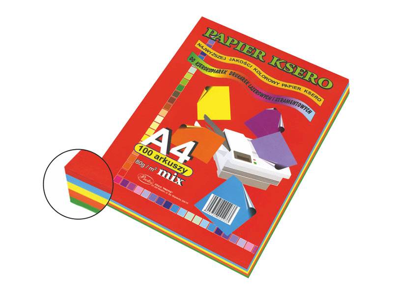 Papier ksero A4 mix 80g a'100 szt. intens /PR