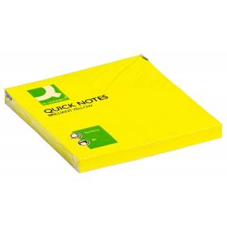Notes samoprz. 76x76 mm 75 k neon zółty Q CONNECT