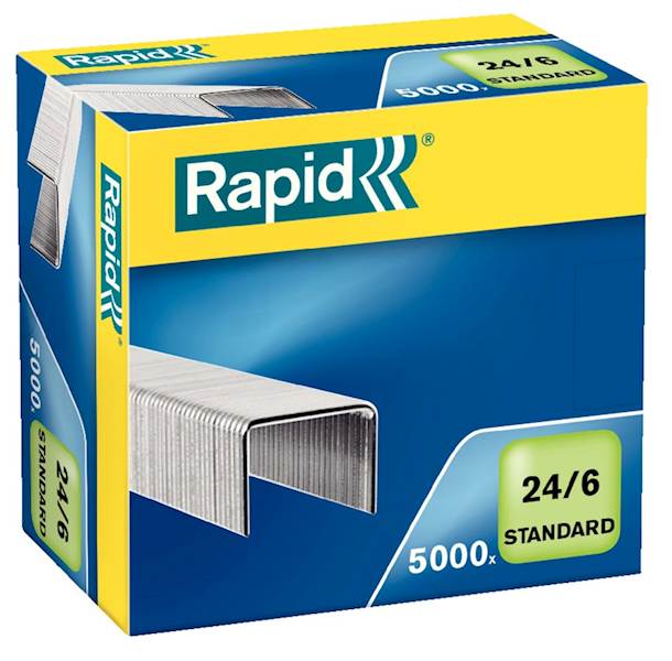 Zszywki 24/6 RAPID a'5000 szt. stand