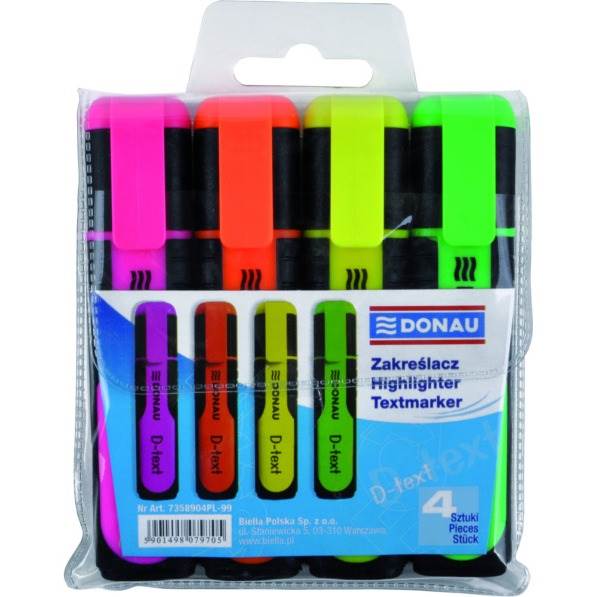 Zakreślacz DONAU D-TEXT 4  kol. 7358904PL-99