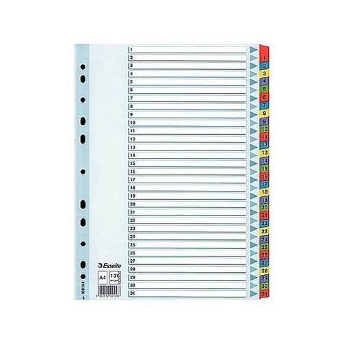 Przekł. do segr. A4 MYLAR 1-31 ESSEL. 100164 kart