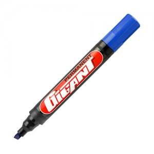 Marker perm. GIGANT ścięty niebieski KAMET 