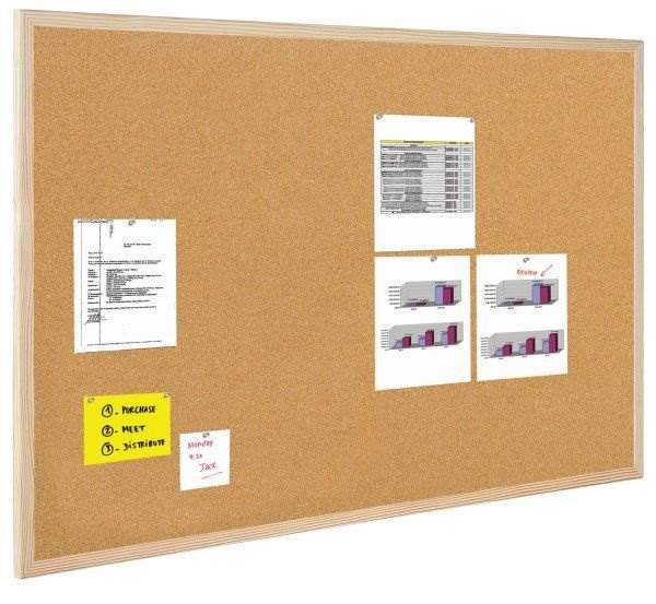 Tablica korkowa 80x60 r. drew. Bi-Office /DON