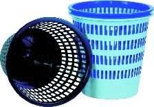 Kosz plastikowy 12 L ażur. niebieski D307-10  /D