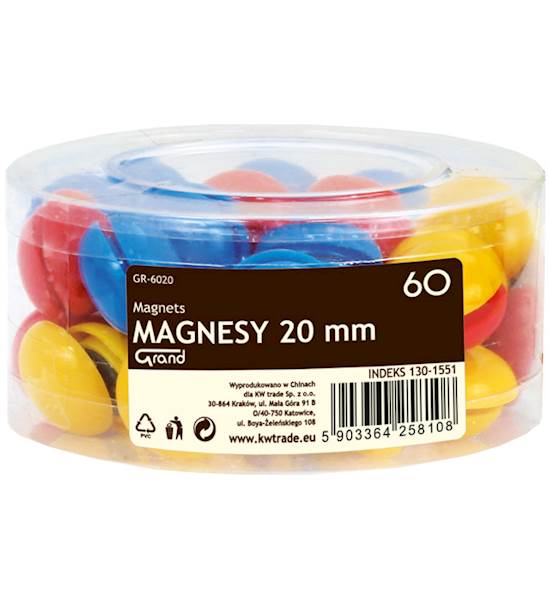 Magnesy CM 205 20 mm TUBA a'60 szt.