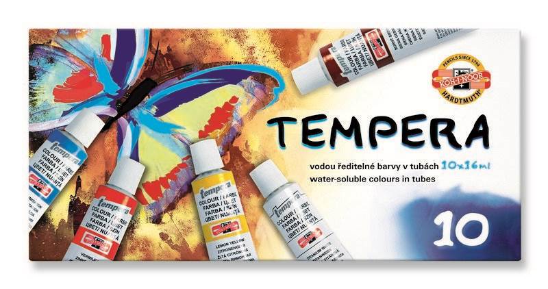 Farby tempery 10kol. 16ml 162548 KOH-NOOR