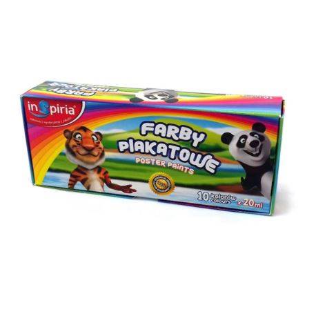 Farby plak. 10 kol. 20 ml INSPIRIA  /SCH