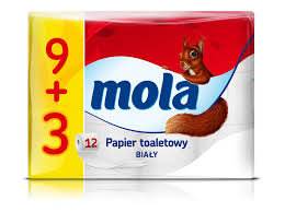 Papier toal. MOLA a' 9+3 biały / decor